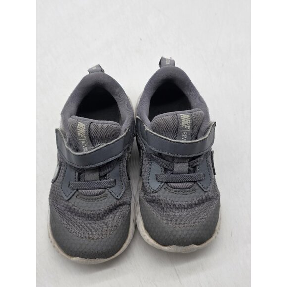 Nike Revolution 5 Shoes Toddler Size 8C Gray Hook & Loop Running BQ5673-004 - Picture 3 of 12
